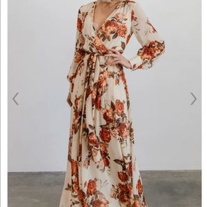 NWT! Baltic Born Lydia fall floral maxi size L